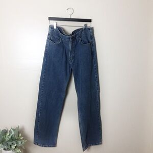 [Carhartt] Men's Size:38 X 32 Wide Leg Denim Blue Jeans Workwear